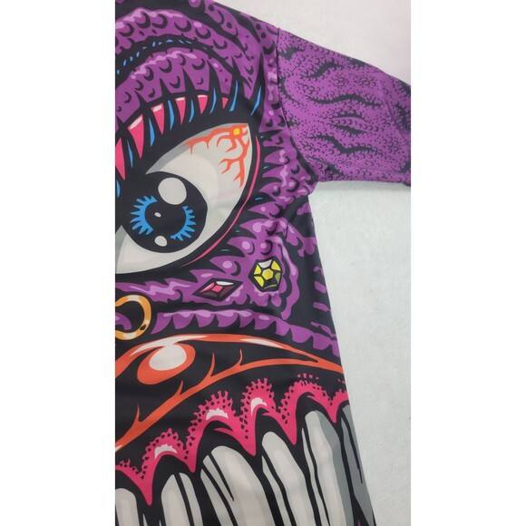 Dolls Kill Club Exx Neon Nightmares Oversized Graphic Tee Shirt Size Small - Picture 9 of 12